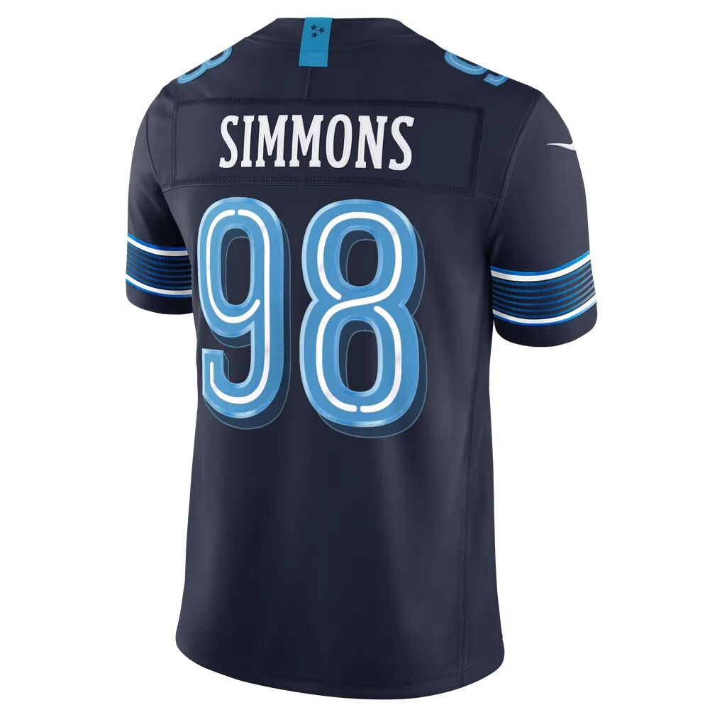 Jeffery Simmons Tennessee Titans Nike 2026 Rivalries Collection Stitched Limited Jersey