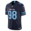 Jeffery Simmons Tennessee Titans Nike 2026 Rivalries Collection Stitched Limited Jersey - Navy - Side View