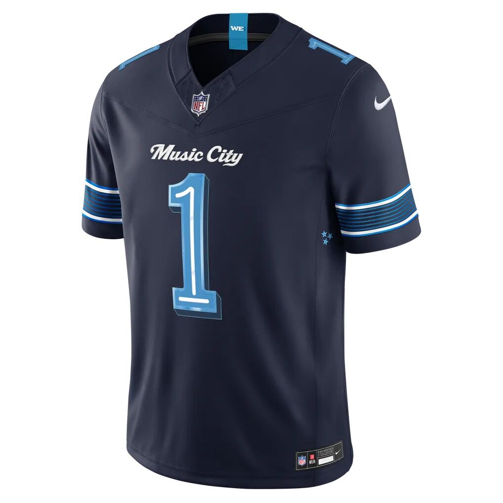 Cameron Ward Tennessee Titans Nike 2026 Rivalries Collection Stitched Limited Jersey