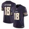 Justin Jefferson Minnesota Vikings Nike 2026 Rivalries Collection Stitched Limited Jersey - Purple - Front View