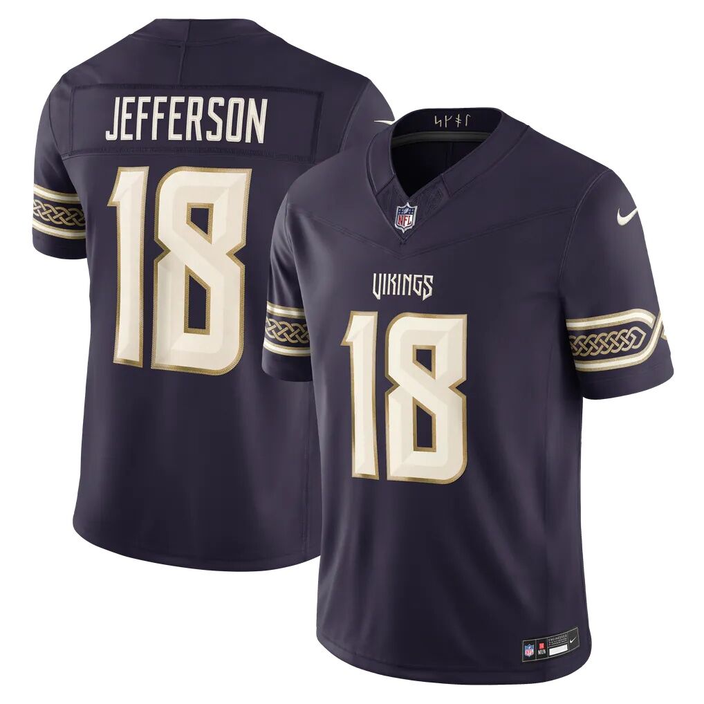 Justin Jefferson Minnesota Vikings Nike 2026 Rivalries Collection Stitched Limited Jersey