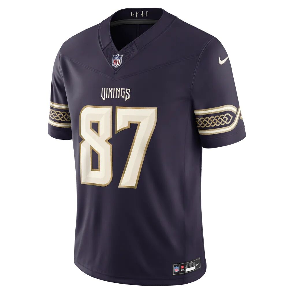 T.J. Hockenson Minnesota Vikings Nike 2026 Rivalries Collection Stitched Limited Jersey