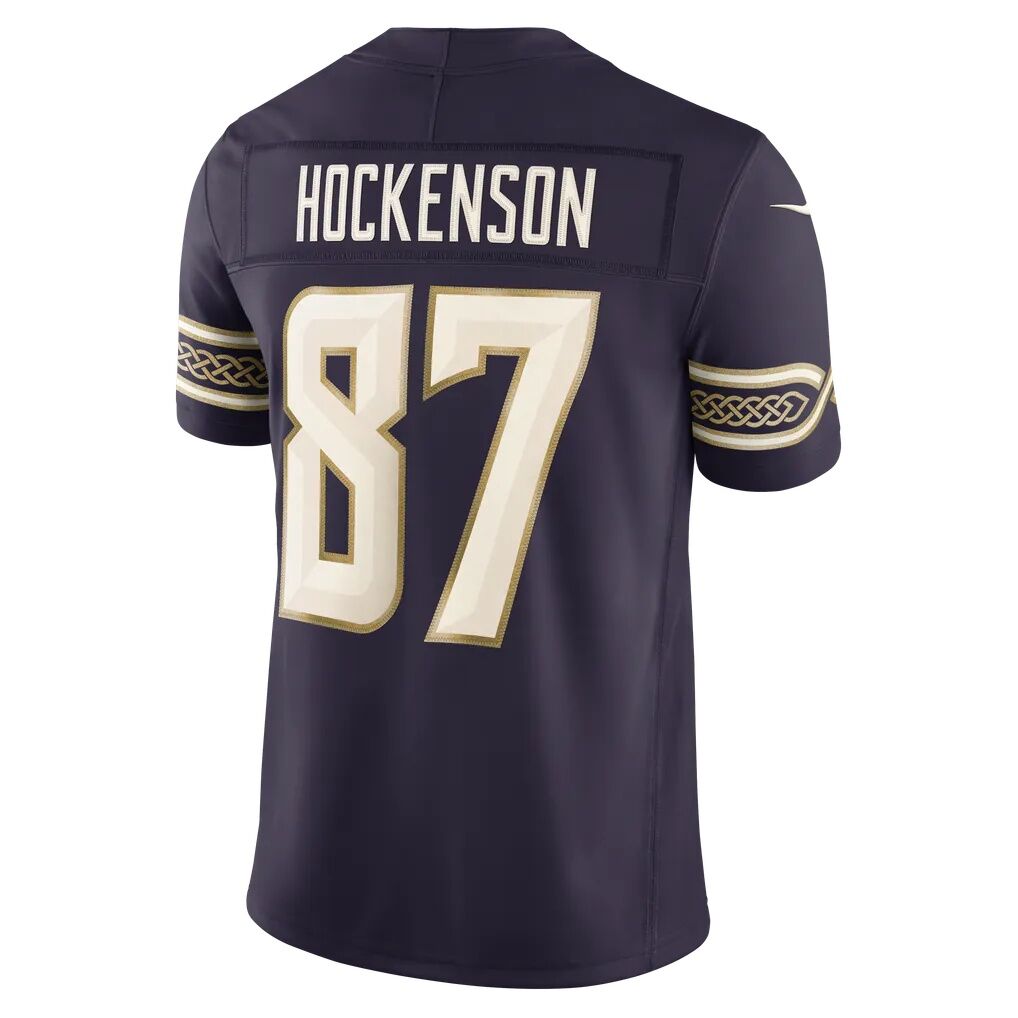 T.J. Hockenson Minnesota Vikings Nike 2026 Rivalries Collection Stitched Limited Jersey