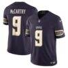 J.J. McCarthy Minnesota Vikings Nike 2026 Rivalries Collection Stitched Limited Jersey - Purple - Front View