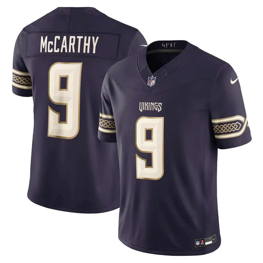 J.J. McCarthy Minnesota Vikings Nike 2026 Rivalries Collection Stitched Limited Jersey