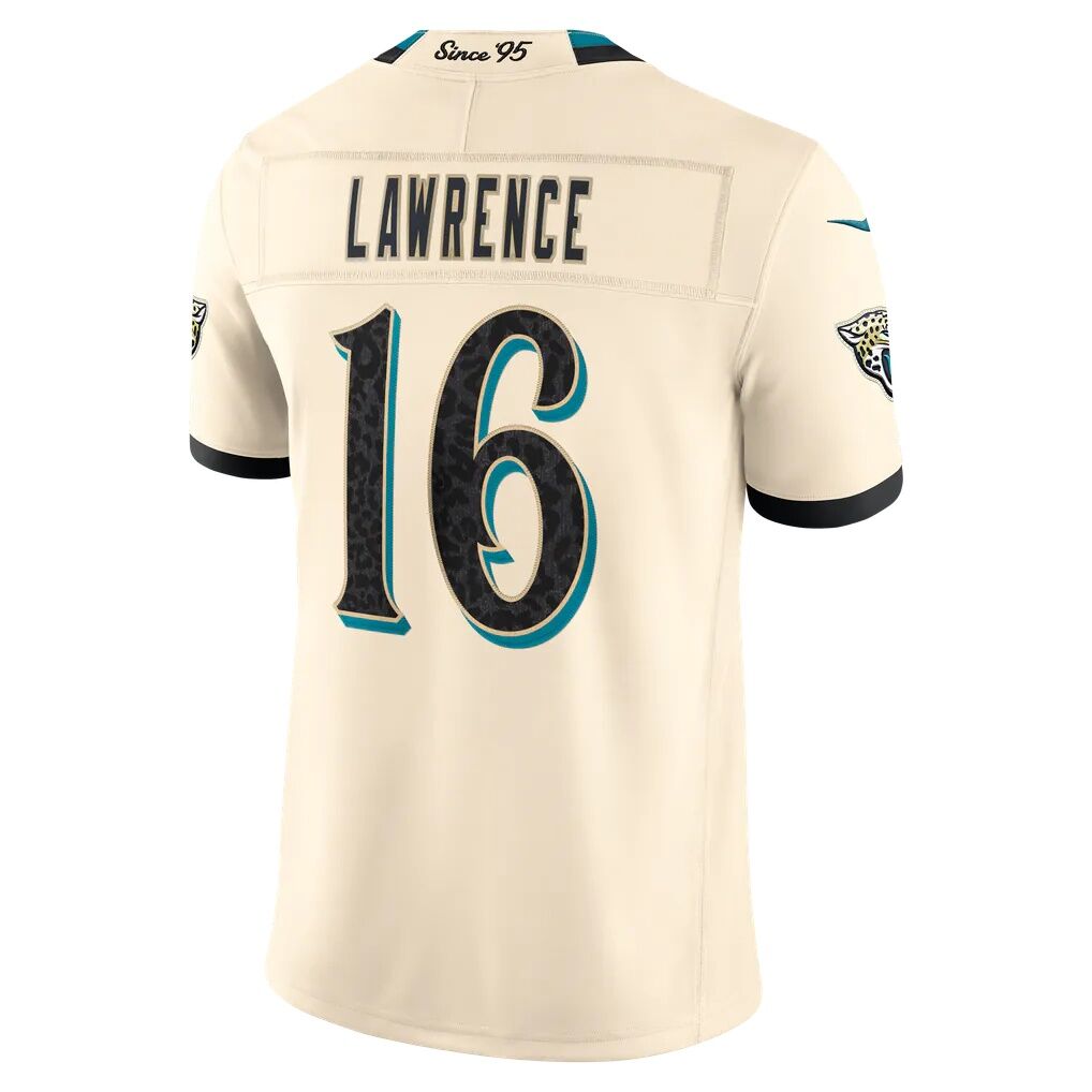 Trevor Lawrence Jacksonville Jaguars Nike 2026 Rivalries Collection Stitched Limited Jersey - Natural