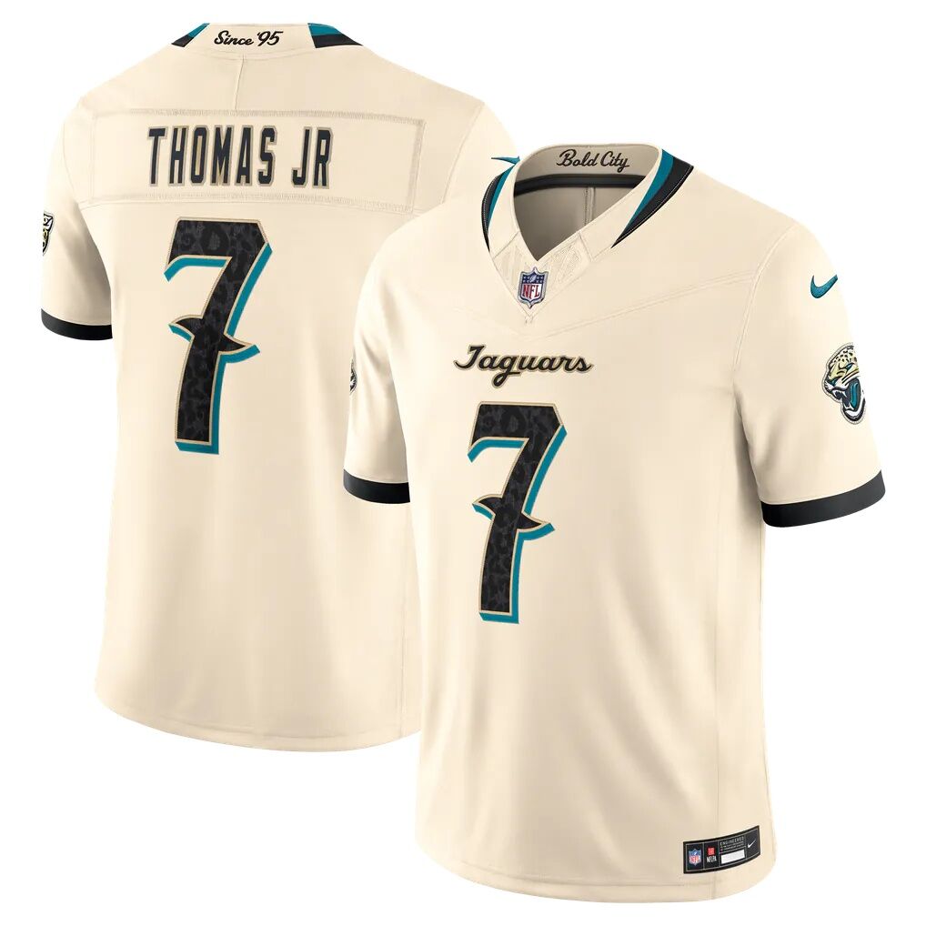 Brian Thomas Jr. Jacksonville Jaguars Nike 2026 Rivalries Collection Stitched Limited Jersey - Natural