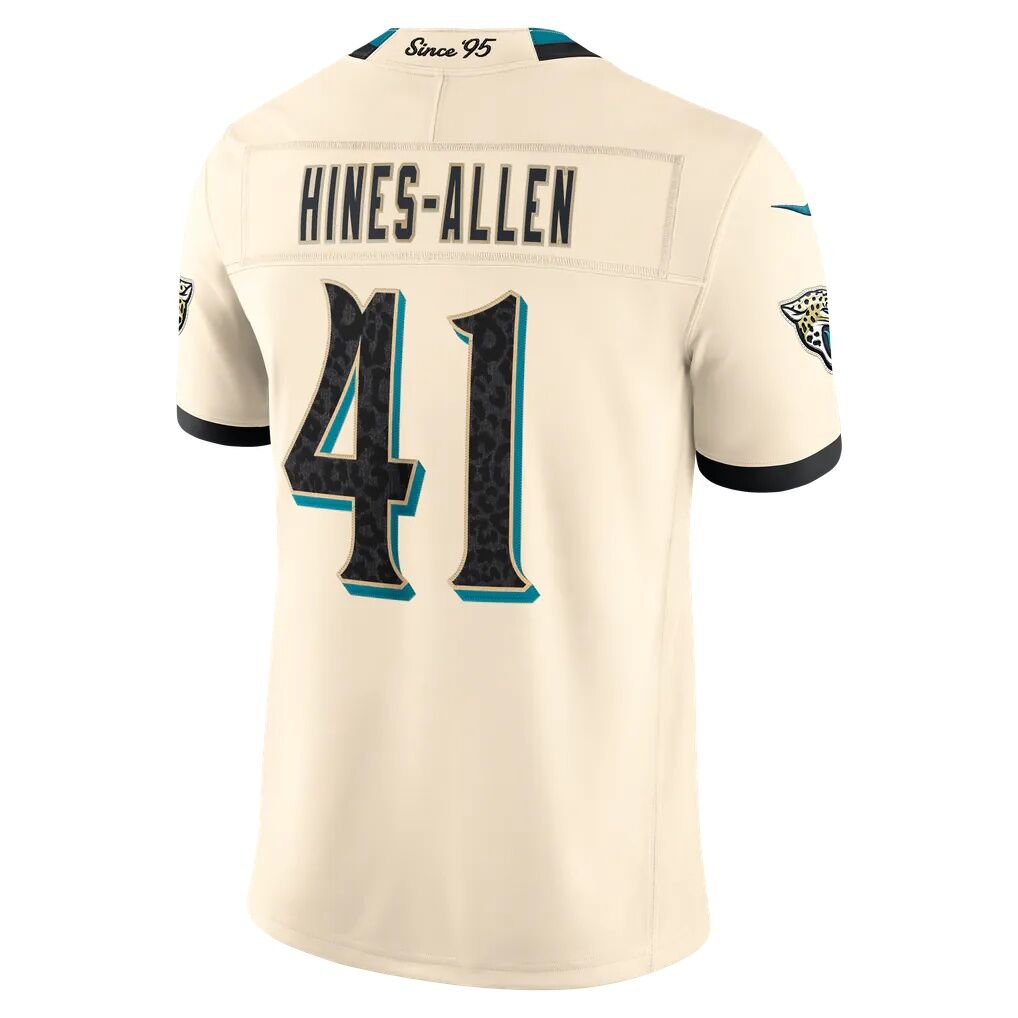 Josh Hines-Allen Jacksonville Jaguars Nike 2026 Rivalries Collection Stitched Limited Jersey - Natural
