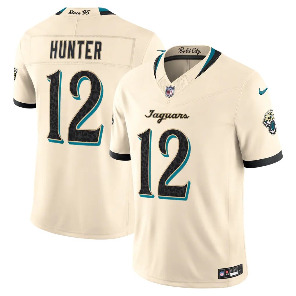 Travis Hunter Jacksonville Jaguars Nike 2026 Rivalries Collection Stitched Limited Jersey - Natural