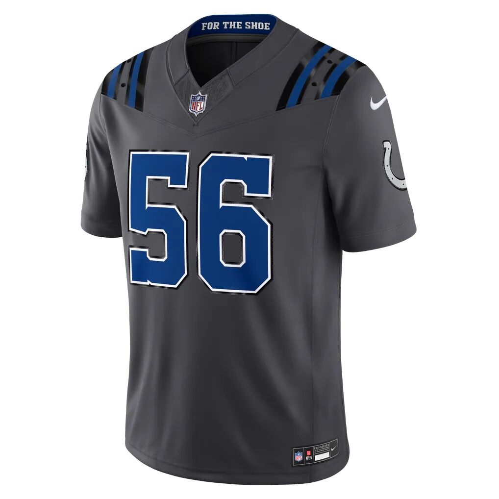 Quenton Nelson Indianapolis Colts Nike 2026 Rivalries Collection Stitched Limited Jersey - Anthracite