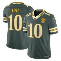 Jordan Love Green Bay Packers Nike 2026 Rivalries Collection Stitched Limited Jersey - Green - Front View