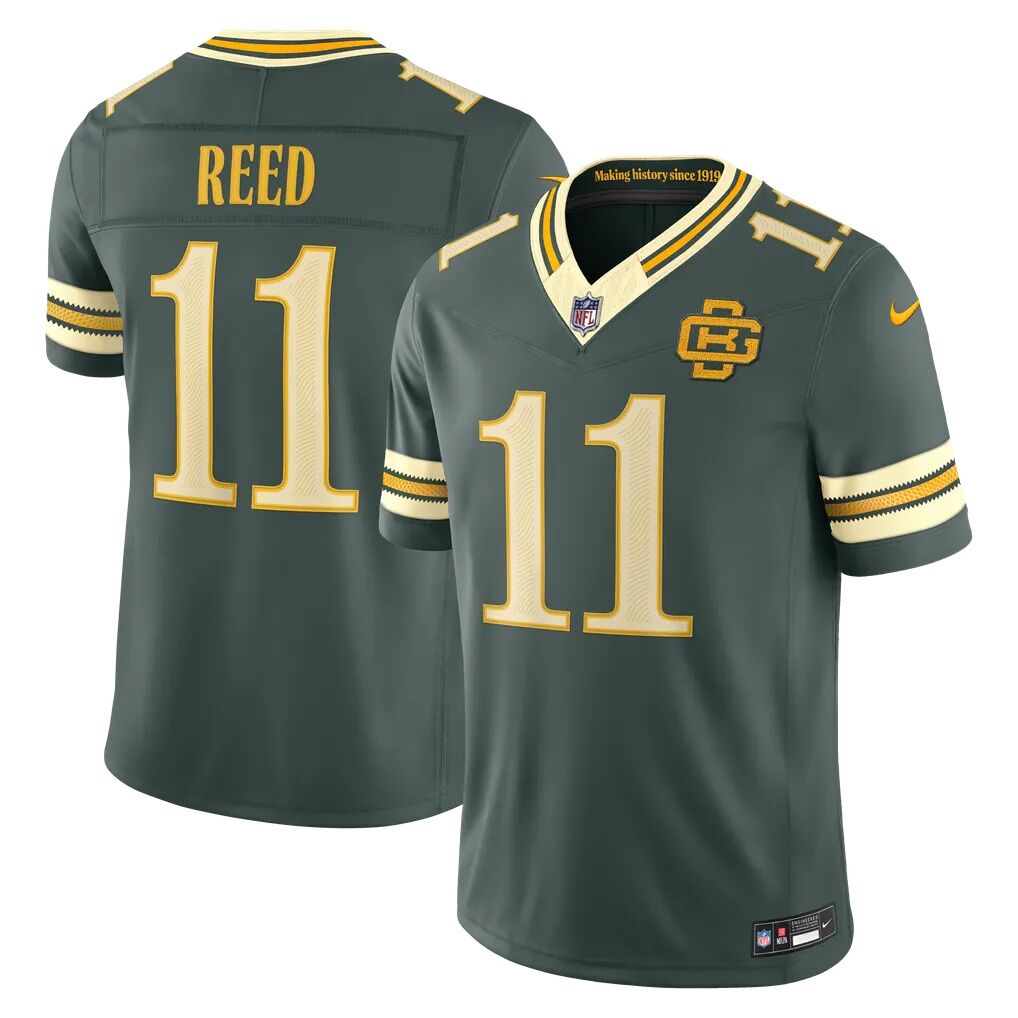 Jayden Reed Green Bay Packers Nike 2026 Rivalries Collection Stitched Limited Jersey