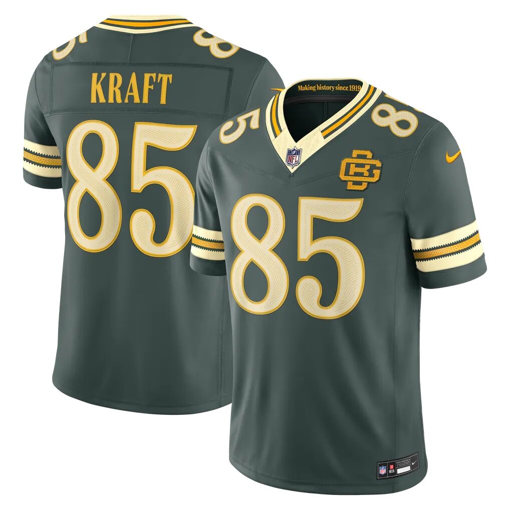 Tucker Kraft Green Bay Packers Nike 2026 Rivalries Collection Stitched Limited Jersey
