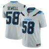 Penei Sewell Detroit Lions Nike 2026 Rivalries Collection Stitched Limited Jersey - Silver - Front View