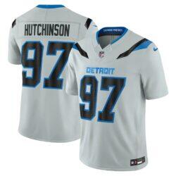Aidan Hutchinson Detroit Lions Nike 2026 Rivalries Collection Stitched Limited Jersey - Silver - Front View