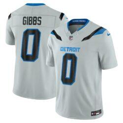 Jahmyr Gibbs Detroit Lions Nike 2026 Rivalries Collection Stitched Limited Jersey - Silver - Front View