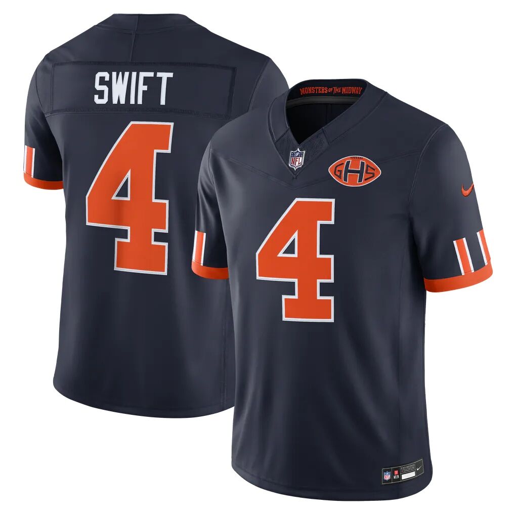 D'Andre Swift Chicago Bears Nike 2026 Rivalries Collection Stitched Limited Jersey