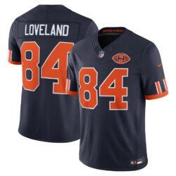 Colston Loveland Chicago Bears Nike 2026 Rivalries Collection Stitched Limited Jersey - Navy - Front View