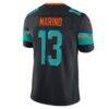 Dan Marino Miami Dolphins Nike Rivalries Collection Stitched Limited Jersey - Navy - Detail View