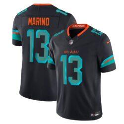 Dan Marino Miami Dolphins Nike Rivalries Collection Stitched Limited Jersey - Navy - Front View