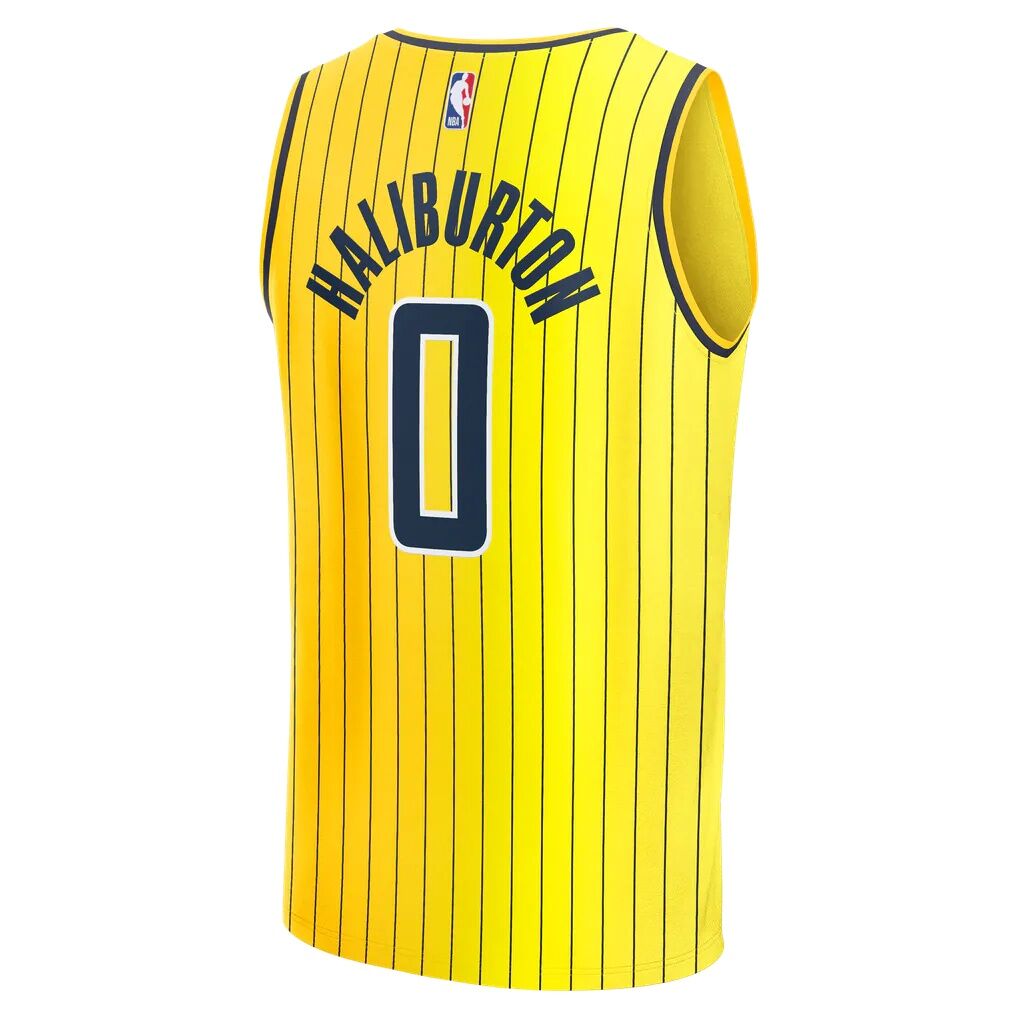 Tyrese Haliburton Indiana Pacers Fashion7 Youth Fast Break Jersey - Statement Edition