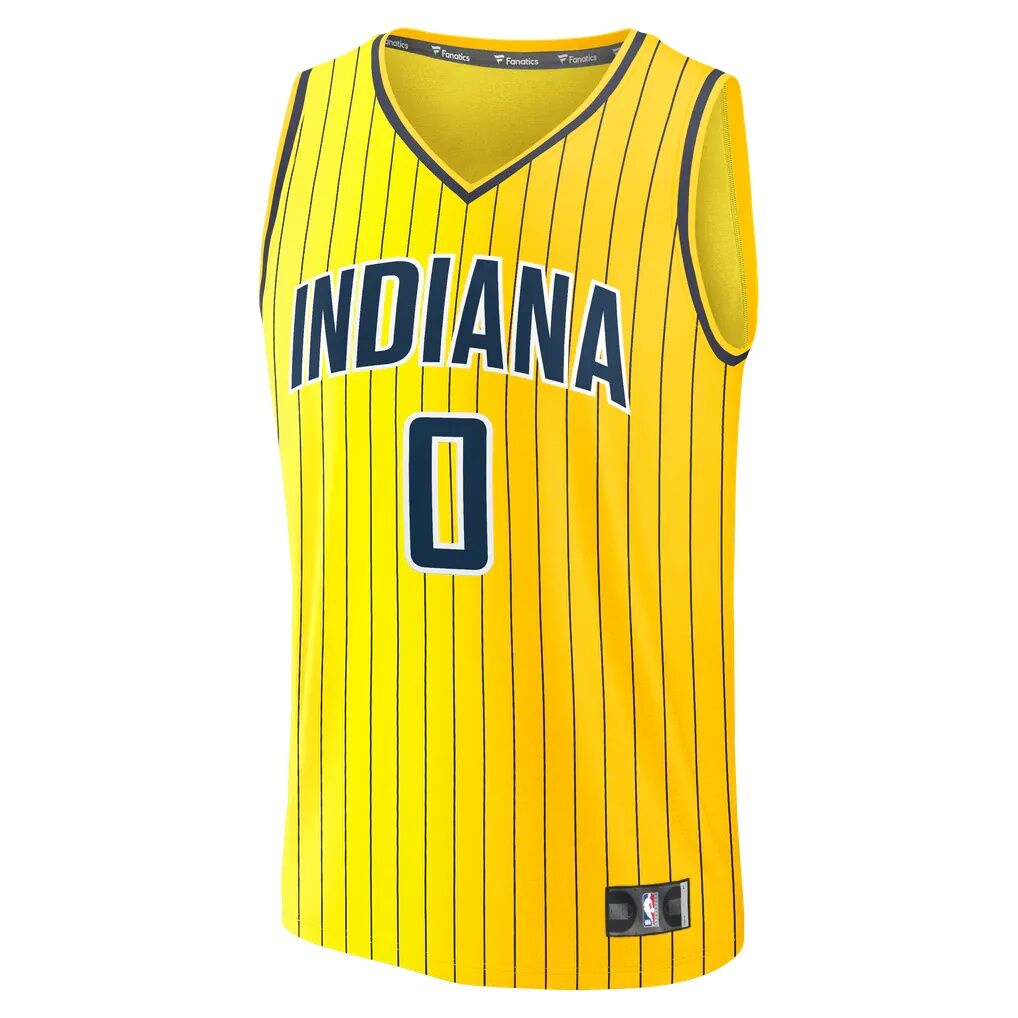 Tyrese Haliburton Indiana Pacers Fashion7 Youth Fast Break Jersey - Statement Edition
