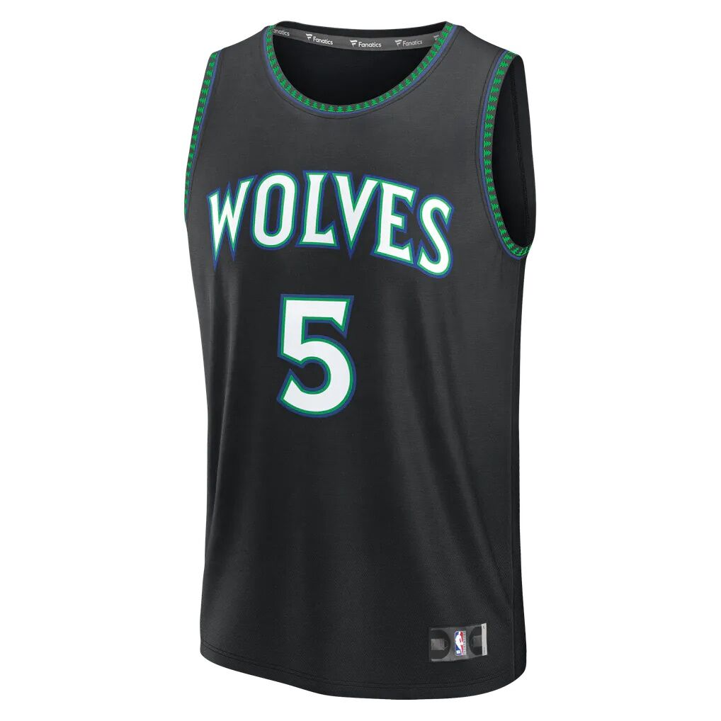 Anthony Edwards Minnesota Timberwolves Fashion7 Youth Fast Break Jersey - Statement Edition