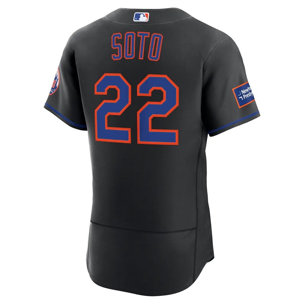 Juan Soto New York Mets Nike Alternate Authentic Sponsor Patch Jersey