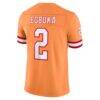 Emeka Egbuka Tampa Bay Buccaneers Nike Alternate Vapor F.U.S.E. Stitched Limited Jersey - - Detail View