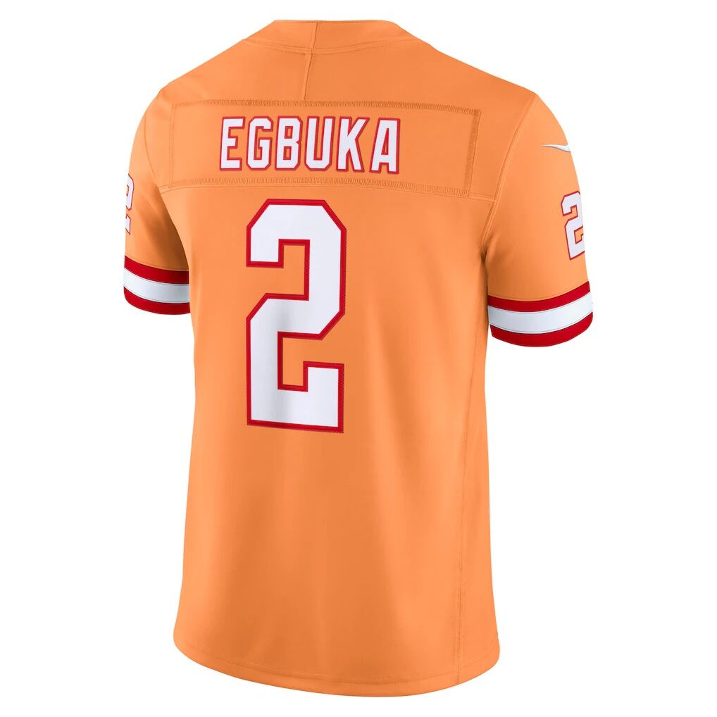 Emeka Egbuka Tampa Bay Buccaneers Nike Alternate Vapor F.U.S.E. Stitched Limited Jersey - Creamsicle