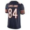 Colston Loveland Chicago Bears Nike Team Vapor F.U.S.E. Stitched Limited Jersey - Navy - Detail View