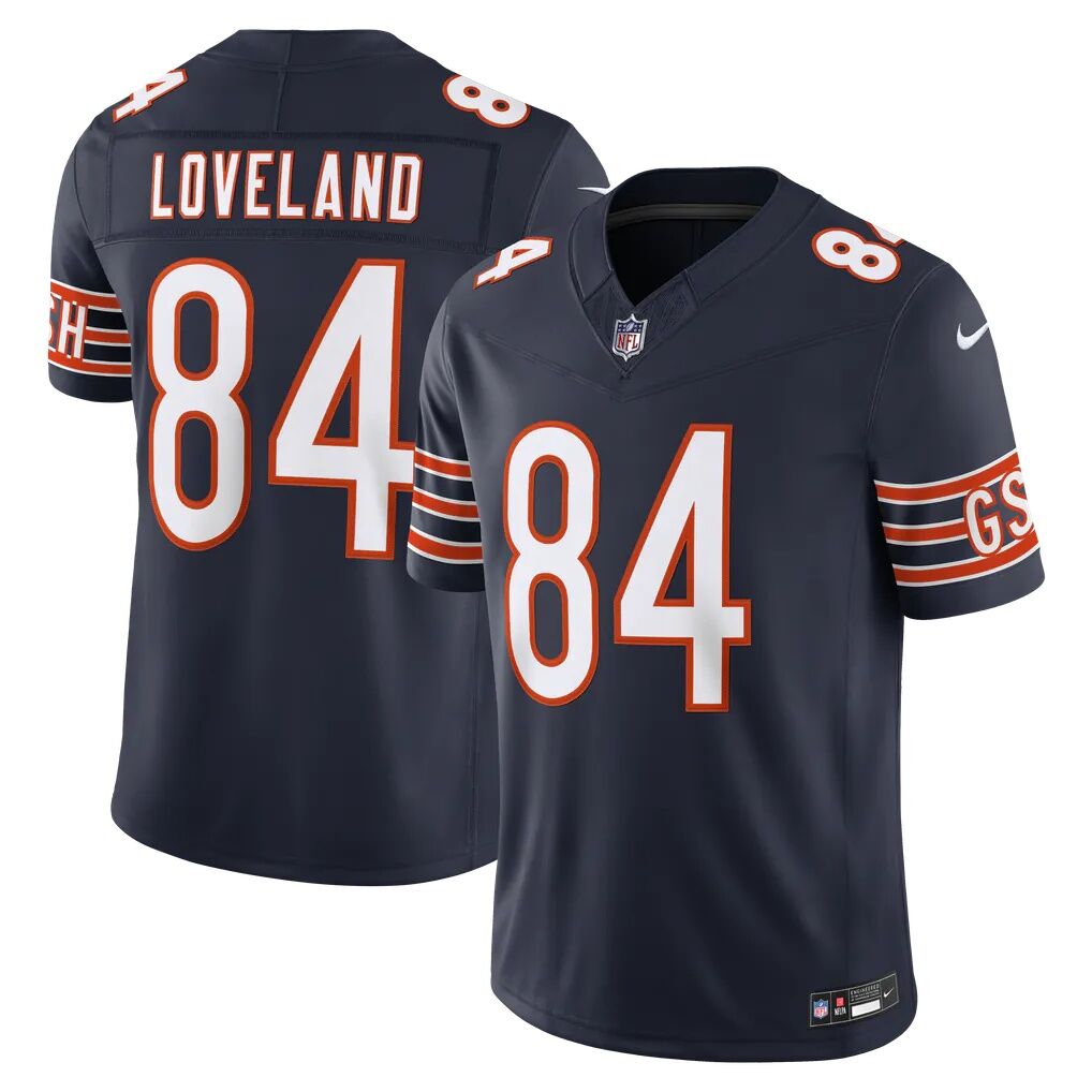 Colston Loveland Chicago Bears Nike Team Vapor F.U.S.E. Stitched Limited Jersey