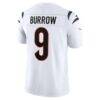 Joe Burrow Cincinnati Bengals Nike Vapor F.U.S.E. Stitched Limited Jersey - White - Detail View