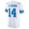 Amon-Ra St. Brown Detroit Lions Nike Vapor F.U.S.E. Stitched Limited Jersey - White - Detail View