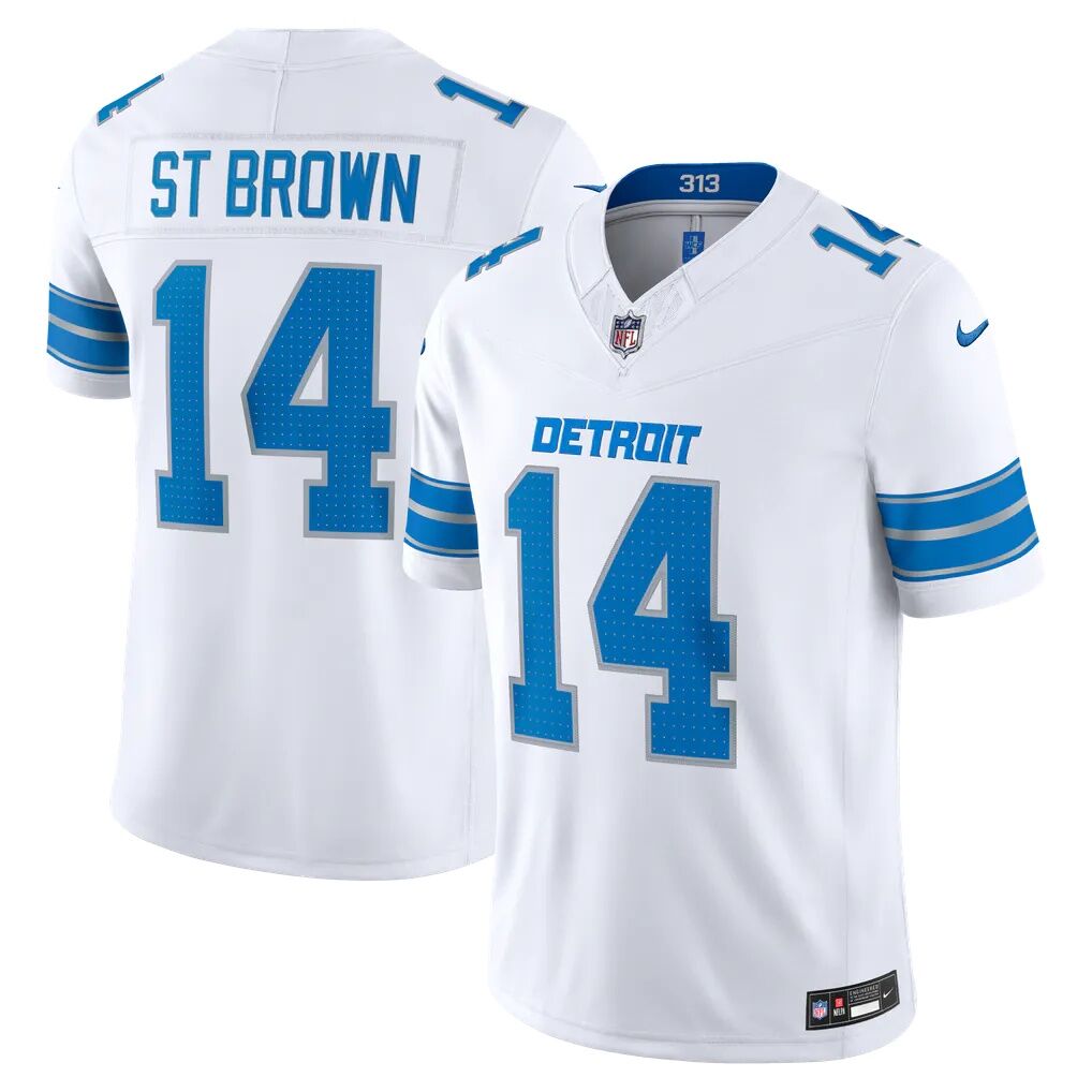 Amon-Ra St. Brown Detroit Lions Nike Vapor F.U.S.E. Stitched Limited Jersey