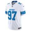 Aidan Hutchinson Detroit Lions Nike Vapor F.U.S.E. Stitched Limited Jersey - White - Side View