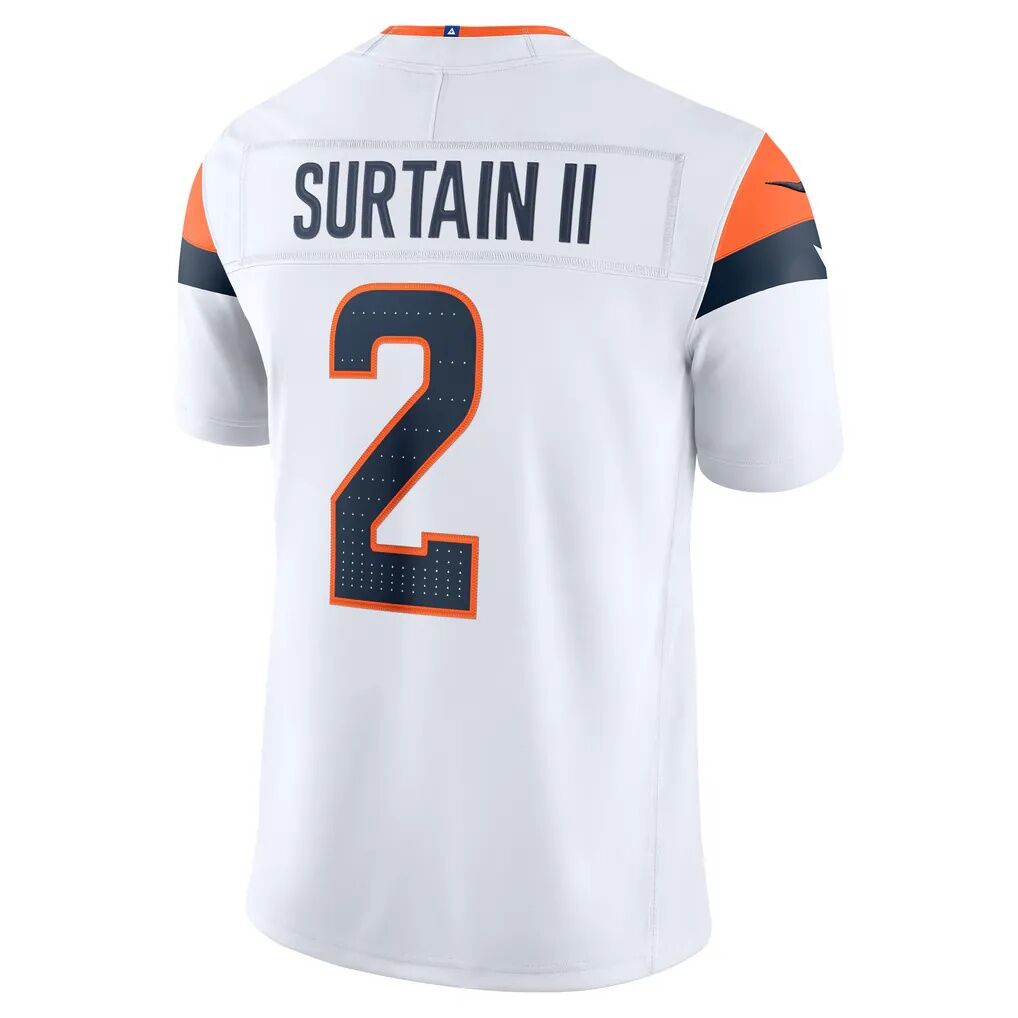 Pat Surtain II Denver Broncos Nike Vapor F.U.S.E. Stitched Limited Jersey