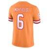 Baker Mayfield Tampa Bay Buccaneers Nike Alternate Vapor F.U.S.E. Stitched Limited Jersey - - Detail View