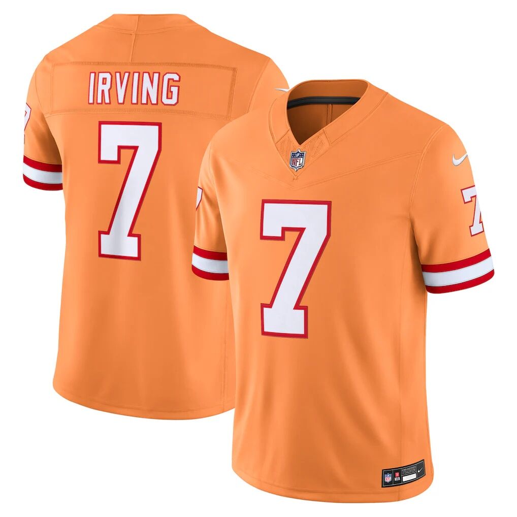Bucky Irving Tampa Bay Buccaneers Nike Alternate Vapor F.U.S.E. Stitched Limited Jersey - Creamsicle