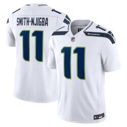 Jaxon Smith-Njigba Seattle Seahawks Nike Vapor F.U.S.E. Stitched Limited Jersey - White - Front View