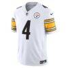 DK Metcalf Pittsburgh Steelers Nike Vapor F.U.S.E. Stitched Limited Jersey - White - Side View