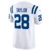 Jonathan Taylor Indianapolis Colts Nike Vapor F.U.S.E. Stitched Limited Jersey - White - Detail View