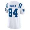 Tyler Warren Indianapolis Colts Nike Vapor F.U.S.E. Stitched Limited Jersey - White - Detail View