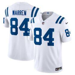 Tyler Warren Indianapolis Colts Nike Vapor F.U.S.E. Stitched Limited Jersey - White - Front View