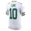 Jordan Love Green Bay Packers Nike White Vapor Untouchable Stitched Limited Jersey - White - Detail View