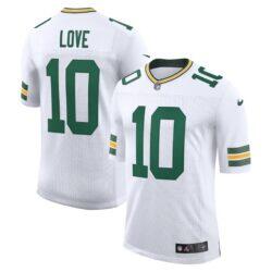 Jordan Love Green Bay Packers Nike White Vapor Untouchable Stitched Limited Jersey - White - Front View
