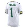 Micah Parsons Green Bay Packers Nike White Vapor Untouchable Stitched Limited Jersey - White - Detail View