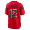 Nico Collins Houston Texans Nike Alternate 25th Season Game Jersey - Red - Detail View