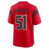 Will Anderson Jr. Houston Texans Nike Alternate 25th Season Game Jersey - Red - Detail View