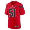 Will Anderson Jr. Houston Texans Nike Alternate 25th Season Game Jersey - Red - Side View
